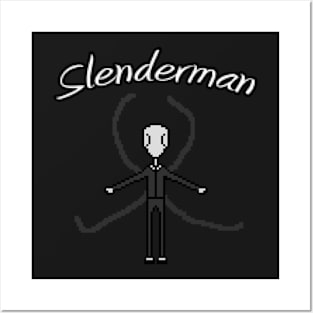 Pixel Slender Man Posters and Art